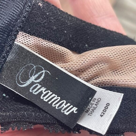 Paramour Tan/Black Leopard Print Padded Bra Sz 42DDD - Picture 4 of 6